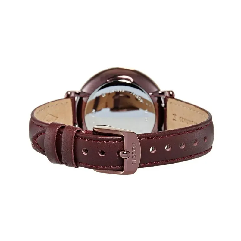 Fossil Jacqueline Wine Dial Casual Ladies Watch- ES4099